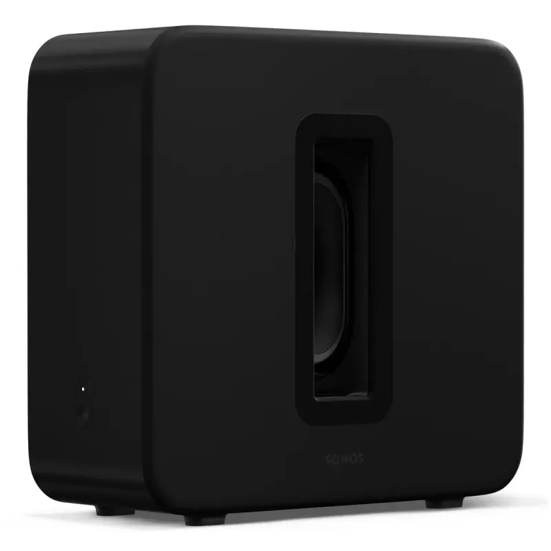Aktívny subwoofer Sonos Sub 4 čierny — Class-D zosilňovač, AC 110–240 V, 40,2×15,8×38,9 cm