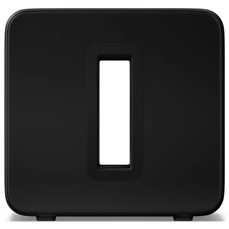 Aktívny subwoofer Sonos Sub 4 čierny — Class-D zosilňovač, AC 110–240 V, 40,2×15,8×38,9 cm