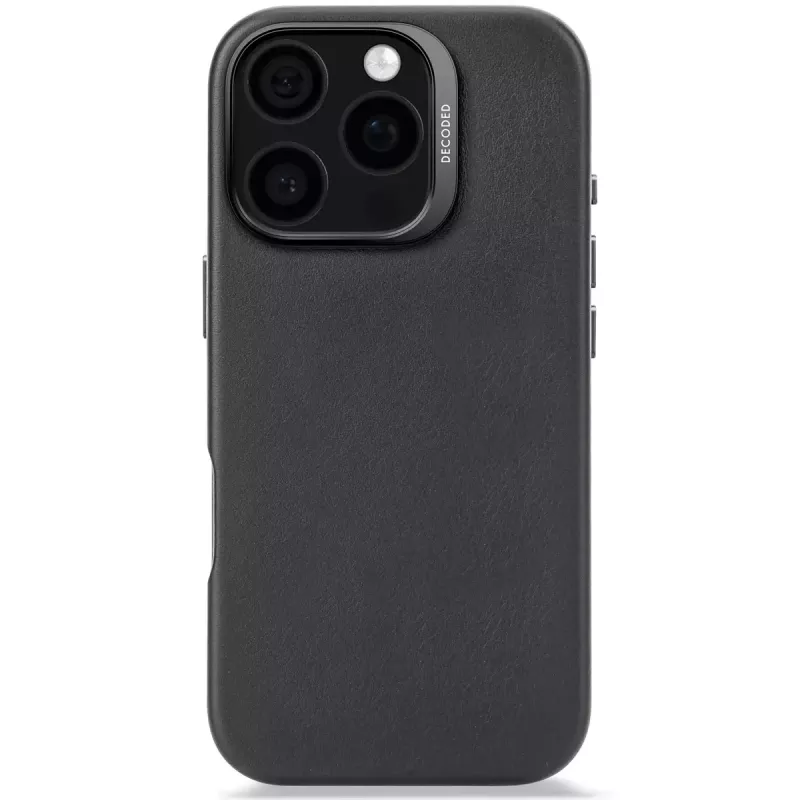 Puzdro Decoded kožené puzdro iPhone 16 Pro 6,3 inch čierne