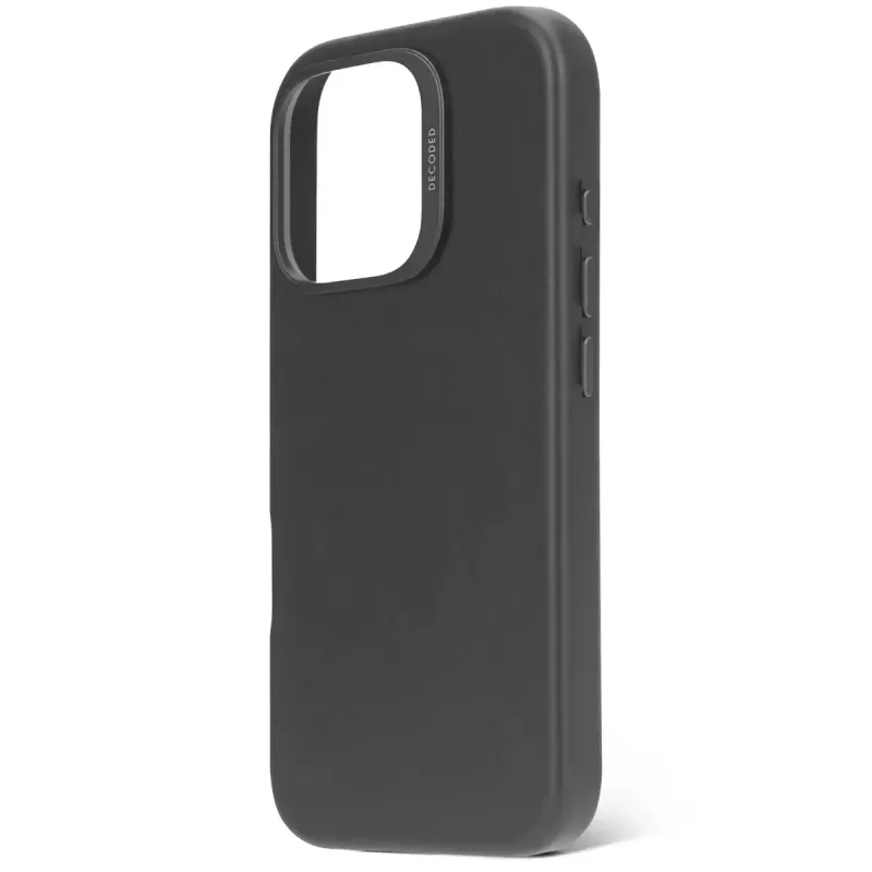 Puzdro Decoded kožené puzdro iPhone 16 Pro 6,3 inch čierne