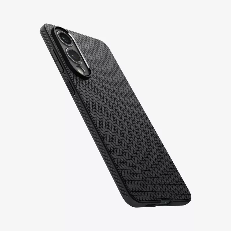 Puzdro Spigen Galaxy S25 Edge čierne matné monochromatické