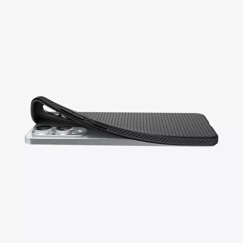 Puzdro Spigen Galaxy S25 Edge čierne matné monochromatické