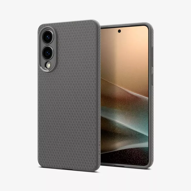 Puzdro Spigen Galaxy S25 Edge Marble Gray monochromatické