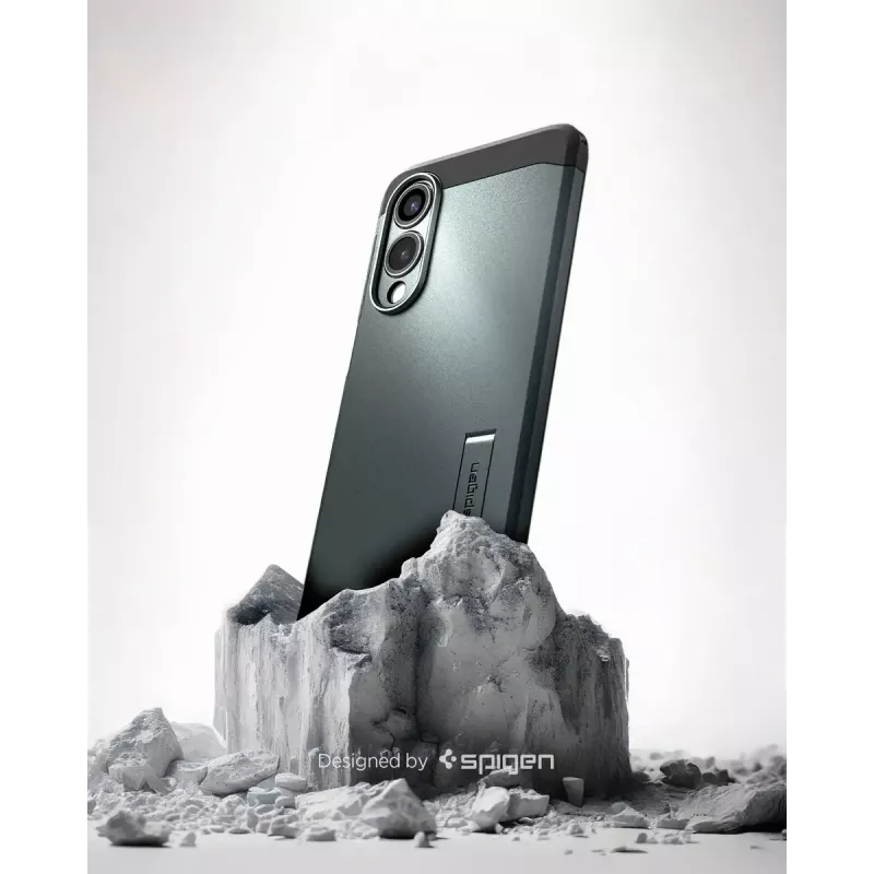 Puzdro Spigen Galaxy S25 Edge Tough Armor AI Abyss zelené