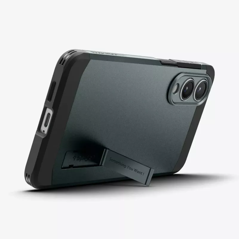 Puzdro Spigen Galaxy S25 Edge Tough Armor AI Abyss zelené