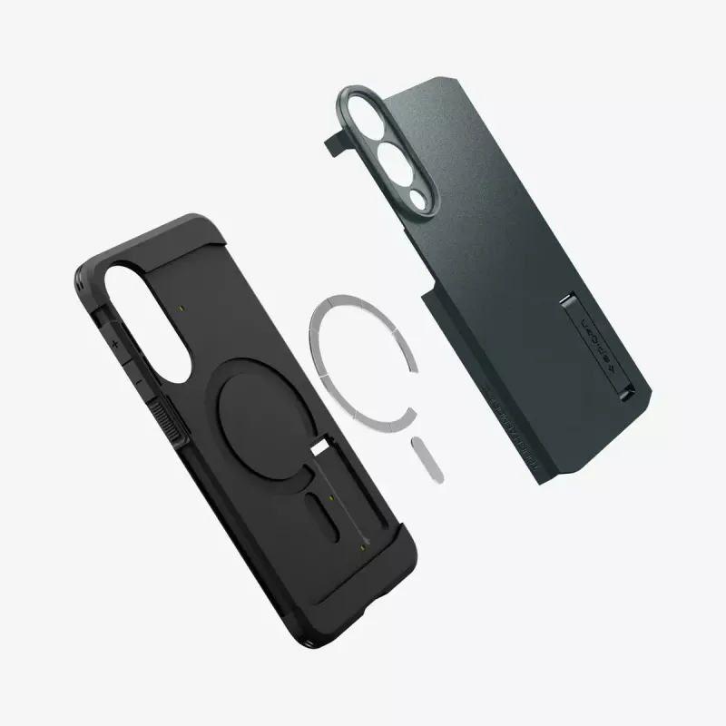 Puzdro Spigen Galaxy S25 Edge Tough Armor AI Abyss zelené