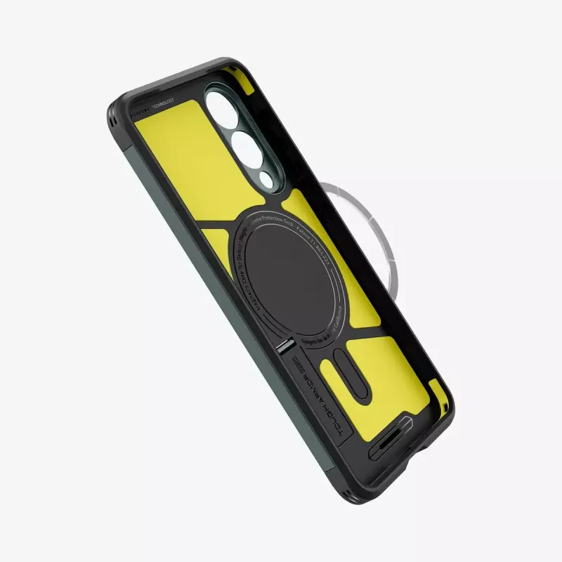 Puzdro Spigen Galaxy S25 Edge Tough Armor AI Abyss zelené