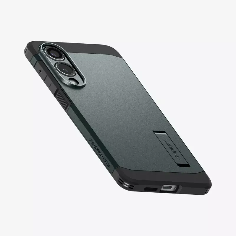Puzdro Spigen Galaxy S25 Edge Tough Armor AI Abyss zelené