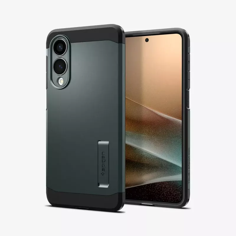 Puzdro Spigen Galaxy S25 Edge Tough Armor AI Abyss zelené