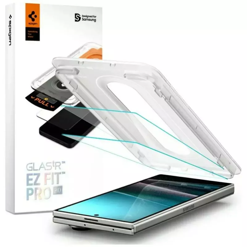 Ochranná fólia displeja Spigen Glas.TR EZ FIT Pro pre Samsung Galaxy Z Fold 7 — transparentná, 2 ks