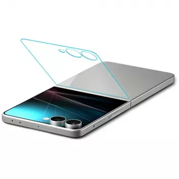 Ochrana displeja Spigen Glas.TR EZ FIT HD pre Samsung Galaxy Z Flip 7 – transparentná, 2 ks