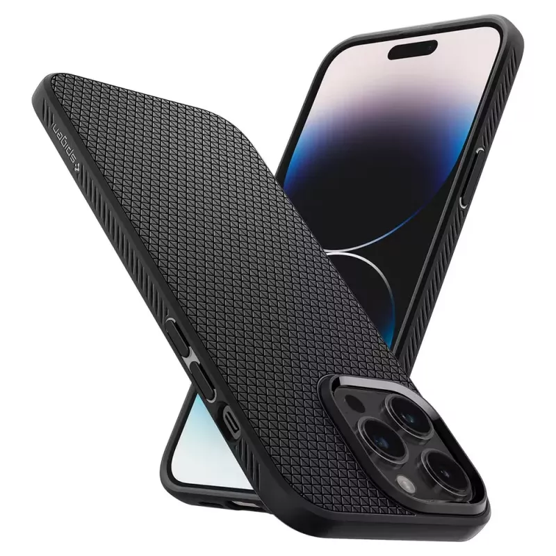 Puzdro Spigen Liquid Air iPhone 14 Pro Max 17 cm čierne