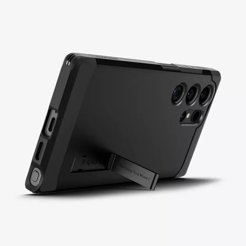 Puzdro na telefón Spigen Tough Armor čierne Galaxy S24 Ultra 17,3 cm