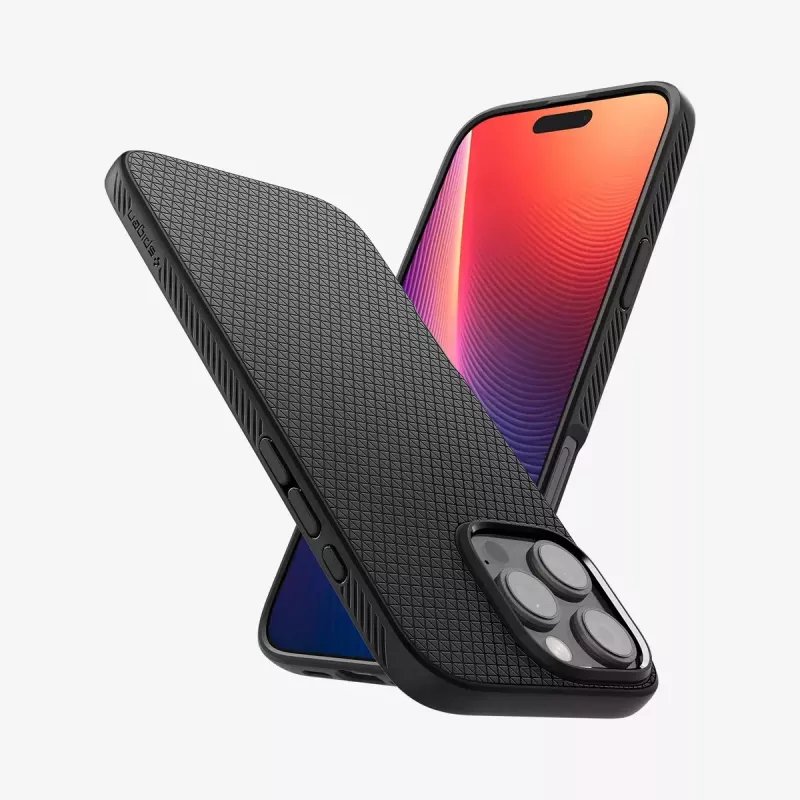 Puzdro Spigen Liquid Air iPhone 16 Pro Max 17,5 cm čierne