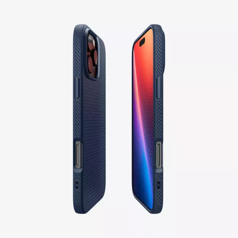 Puzdro na telefón Spigen Liquid Air navy pre iPhone 16 Pro Max