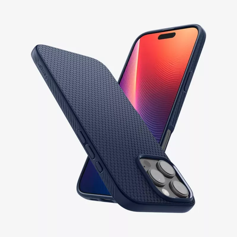 Puzdro na telefón Spigen Liquid Air navy pre iPhone 16 Pro Max