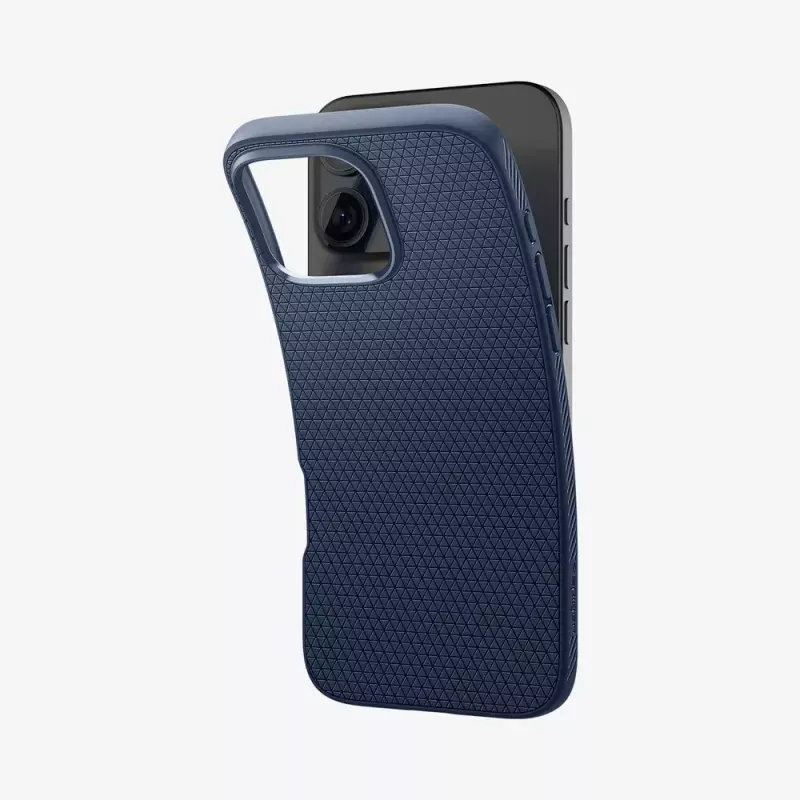 Puzdro na telefón Spigen Liquid Air navy pre iPhone 16 Pro Max