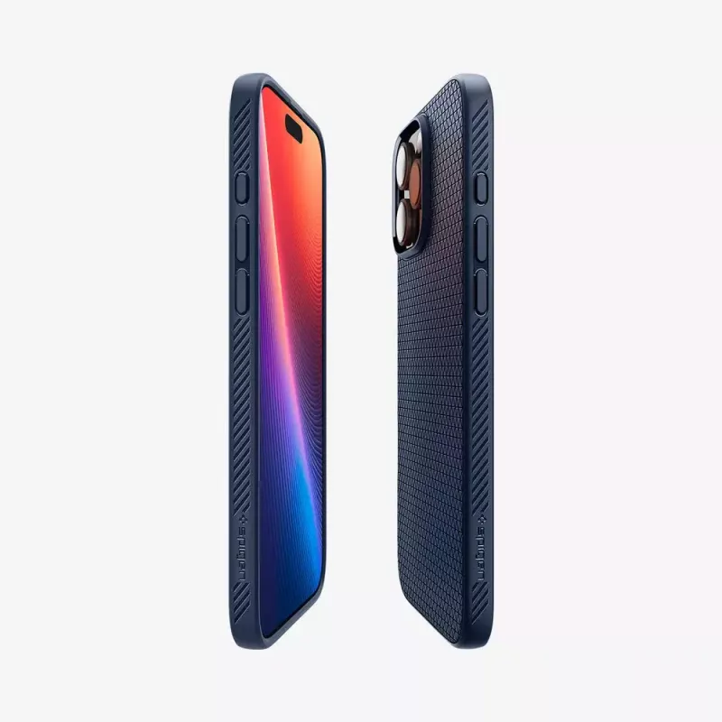 Puzdro na telefón Spigen Liquid Air navy pre iPhone 16 Pro Max