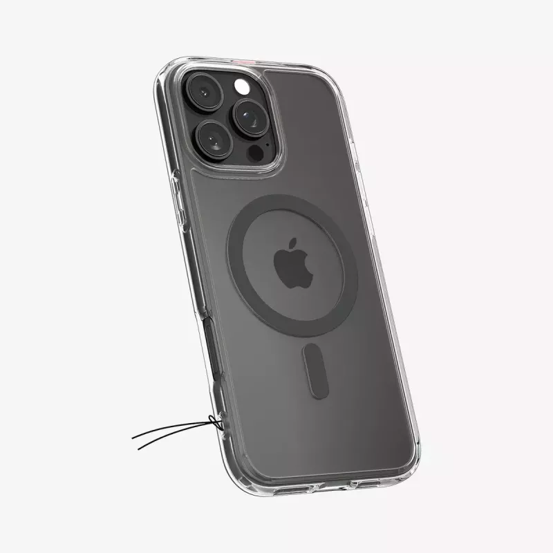 Puzdro na telefón Spigen Ultra Hybrid (MagFit) 17,5 cm grafitové transparentné
