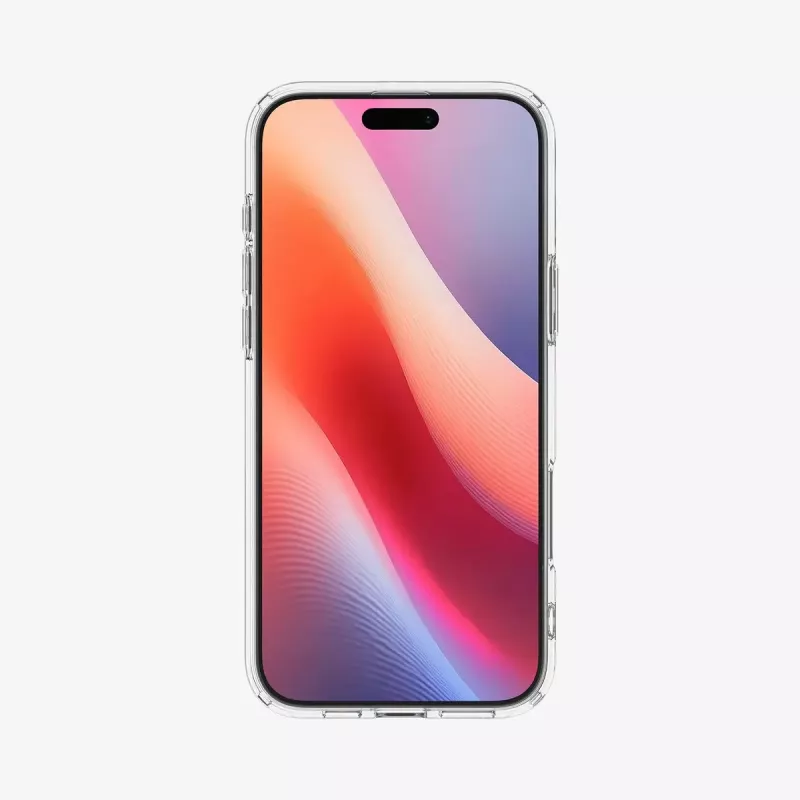 Puzdro na telefón Spigen Ultra Hybrid (MagFit) 17,5 cm grafitové transparentné