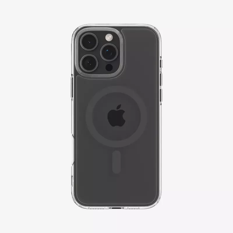 Puzdro na telefón Spigen Ultra Hybrid (MagFit) 17,5 cm grafitové transparentné