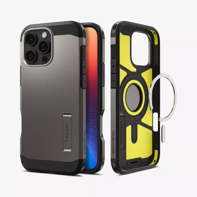 Puzdro na telefón Spigen Tough Armor AI MagFit puzdro sivé 17,5 cm