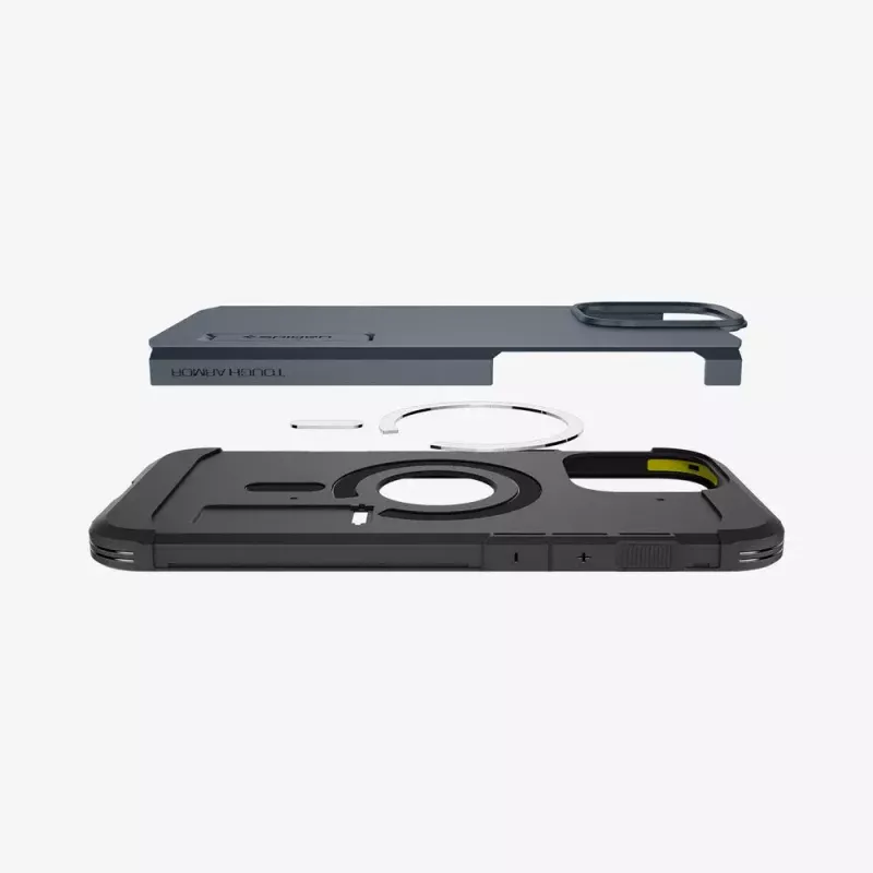 Puzdro na telefón Spigen Tough Armor AI kryt sivý pre iPhone 16 Pro Max
