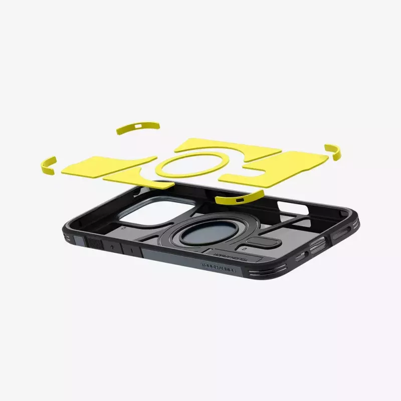 Puzdro na telefón Spigen Tough Armor AI kryt sivý pre iPhone 16 Pro Max