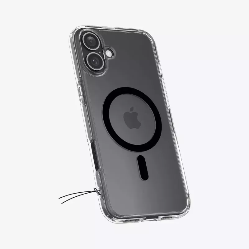 Puzdro na telefón Spigen Ultra Hybrid (MagFit) puzdro čierne transparentné pre iPhone 16 Plus