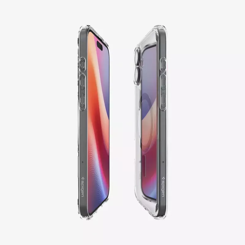 Puzdro na telefón Spigen Ultra Hybrid (MagFit) puzdro čierne transparentné pre iPhone 16 Plus