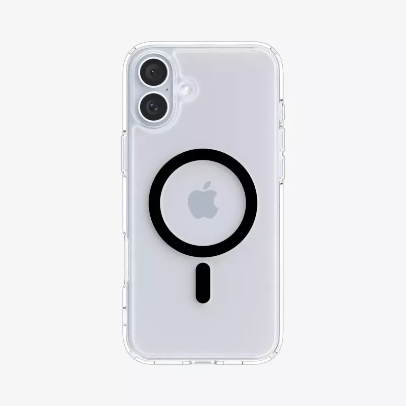 Puzdro na telefón Spigen Ultra Hybrid (MagFit) puzdro čierne transparentné pre iPhone 16 Plus