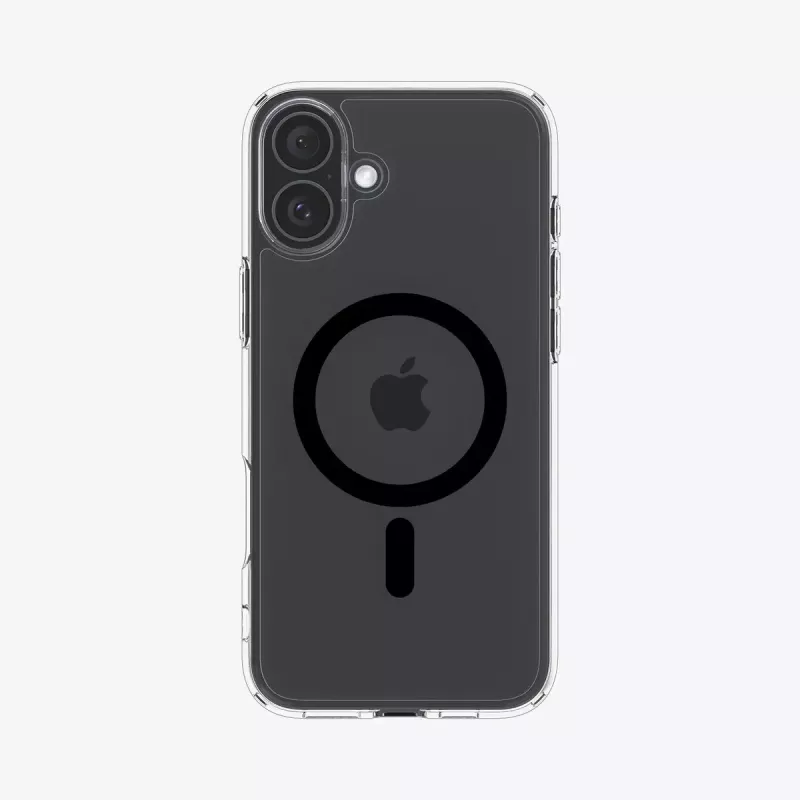 Puzdro na telefón Spigen Ultra Hybrid (MagFit) puzdro čierne transparentné pre iPhone 16 Plus