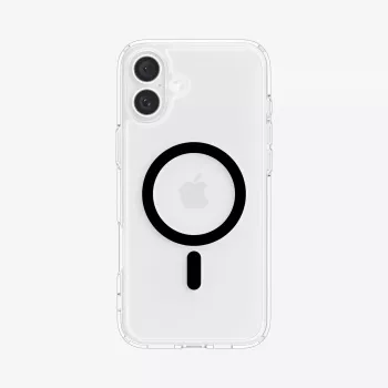 Puzdro na telefón Spigen Ultra Hybrid (MagFit) puzdro čierne transparentné pre iPhone 16 Plus