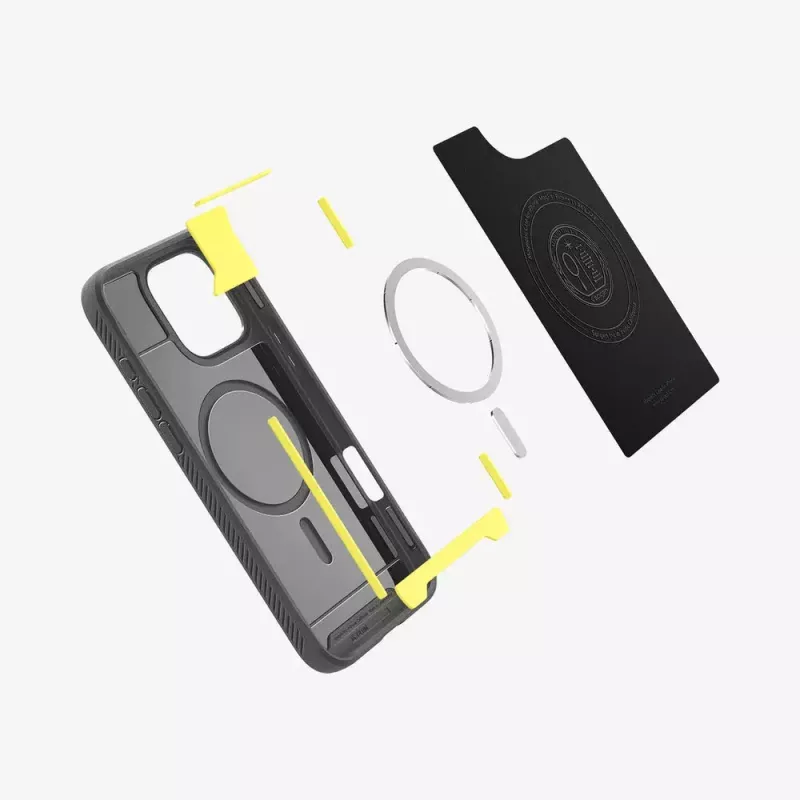 Puzdro na telefón Spigen Rugged Armor MagFit puzdro sivé 16 cm