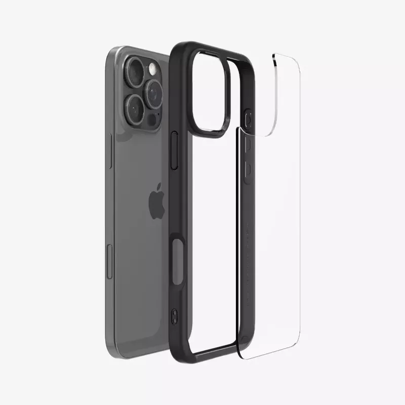 Puzdro na telefón Spigen Ultra Hybrid kryt čierny pre iPhone 16 Pro