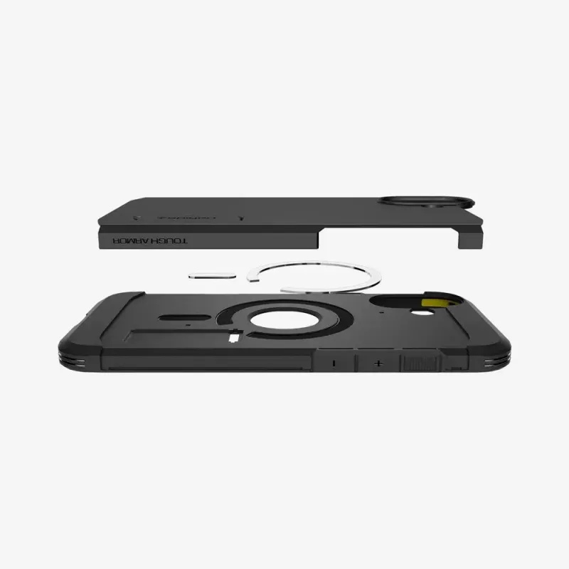Puzdro na telefón Spigen Tough Armor AI (MagFit) kryt čierny 15,5 cm