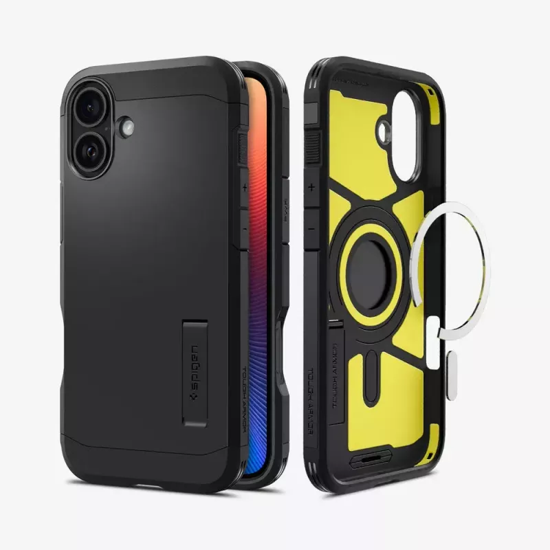 Puzdro na telefón Spigen Tough Armor AI (MagFit) kryt čierny 15,5 cm