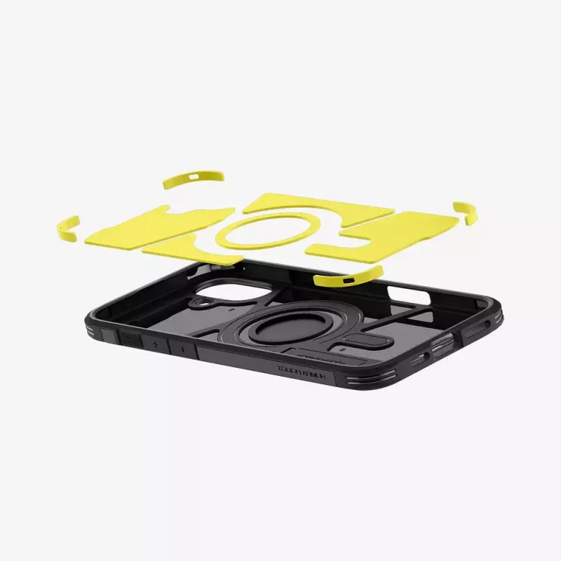 Puzdro na telefón Spigen Tough Armor AI (MagFit) kryt čierny 15,5 cm
