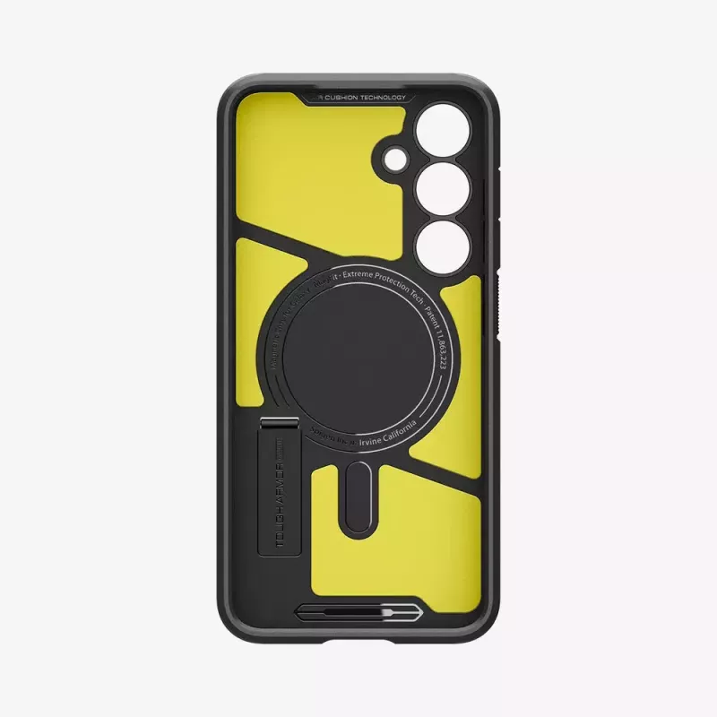 Kryt Spigen Tough Armor Galaxy S24 FE čierny stojan na stôl