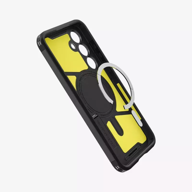 Kryt Spigen Tough Armor Galaxy S24 FE čierny stojan na stôl