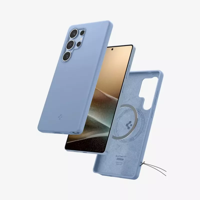 Kryt Spigen Galaxy S25 Ultra Silicone Fit MagFit zafírovo modrý