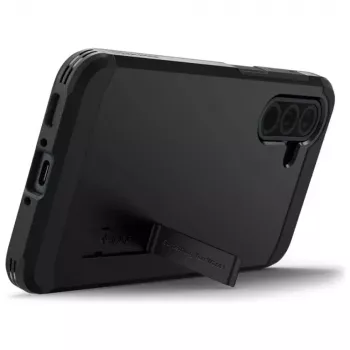 Ochranné puzdro Spigen Tough Armor pre Samsung Galaxy A36 5G – dvojvrstvové, čierne