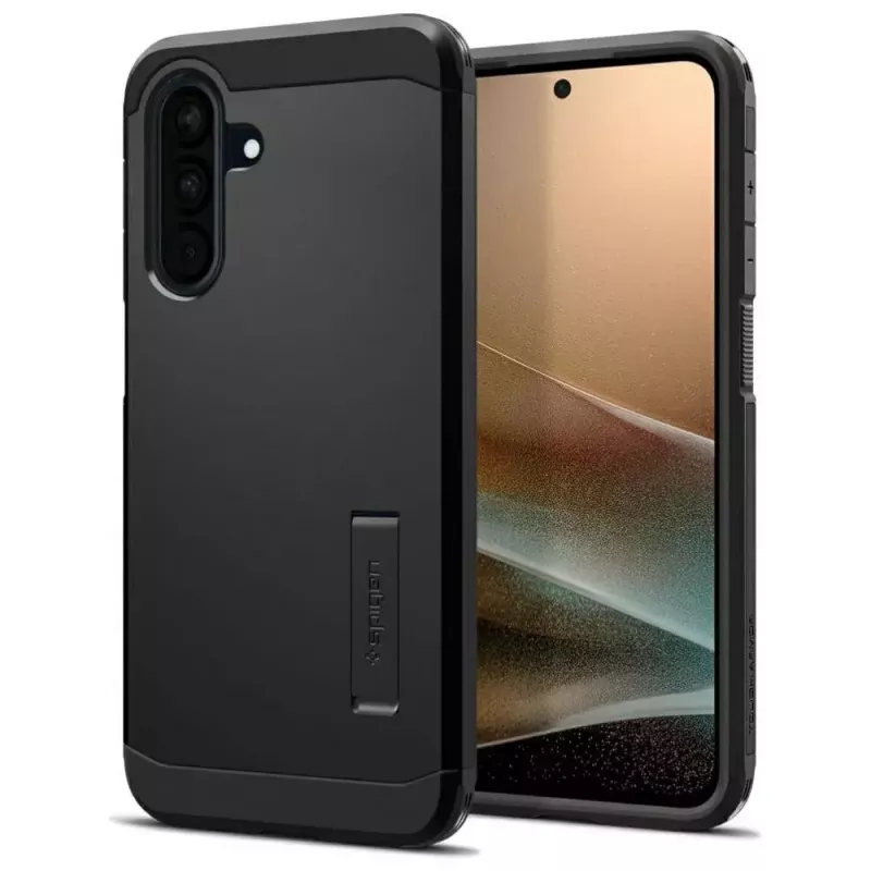 Ochranné puzdro Spigen Tough Armor pre Samsung Galaxy A36 5G – dvojvrstvové, čierne