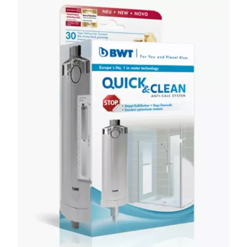 BWT Quick & Clean protivodný sprchový filtračný systém, biela