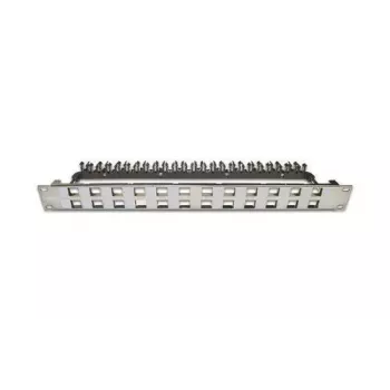 Patch panel 1U Wirewin WKS PANEL 24 NICKEL tenký