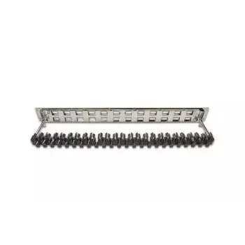 Patch panel 1U Wirewin WKS PANEL 24 NICKEL tenký