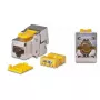 Keystone modul Wirewin WKS JACK KAT6A STP EA 12 RJ-45 plochý kovový žltý