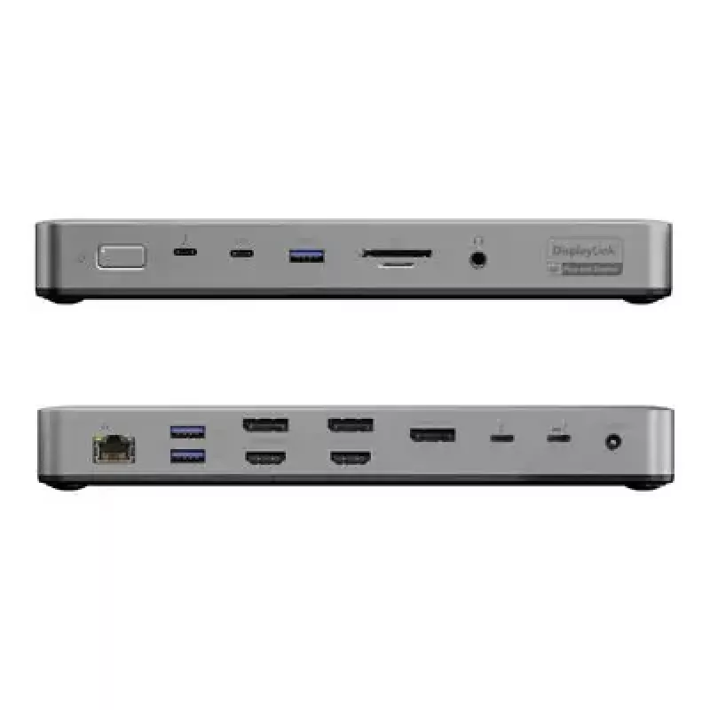 Dokovacia stanica pre notebook / port replikátor ALOGIC TB4DU4 — káblový Thunderbolt, 96 W, čítačka SD-/MicroSD kariet, 3,5 mm, hliník/ABS