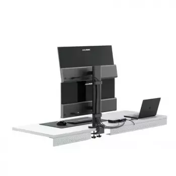 Držiak monitora ALOGIC ED34VMSSGR svorka stojan pre obrazovky do 34 palcov, dvojitý displej, nosnosť 12 kg, sivá
