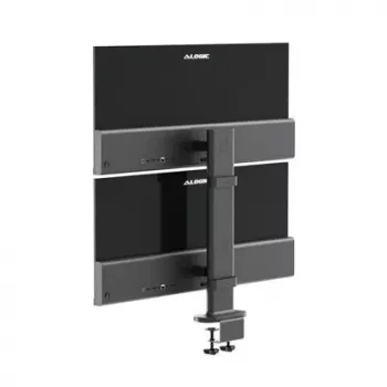 Držiak monitora ALOGIC ED34VMSSGR svorka stojan pre obrazovky do 34 palcov, dvojitý displej, nosnosť 12 kg, sivá